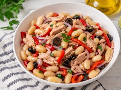 Ensalada de judiones con ventresca: receta saludable para el verano